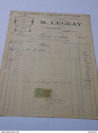 T630 / Facture M. LEGEAY - CONFISERIE & BISCUITS EN GROS - LAIGLE Orne - Invoices