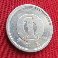 Japan 1 Yen 1993 / Yr. 5 Y# 95.2 Lt 1578 *VT Japão Japon - Japan