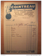 T567 / Facture 1936 COINTREAU LA LIQUEUR MONDIALE - Facturas