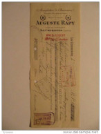 T581 / Traite 1921 AUGUSTE RAPY A LA COURONNE CHARENTE - MANUFACTURE DE CHAUSSURES CHAUSSONS CHARENTAISES - PUYBRANDET - Invoices