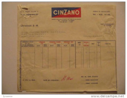 T579 / Facture 1954 CINZANO - Fatture