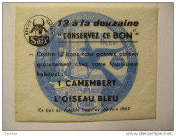 T043 / Publicité SAFR 1962 L'OISEAU BLEU DE MONCHELET SOMME 80 - Rechnungen