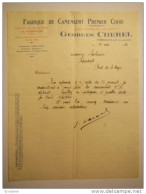 T181 / Facture Fabrique De Camembert GEORGES CHEREL à FRENOUVILLE (Calvados) - Invoices