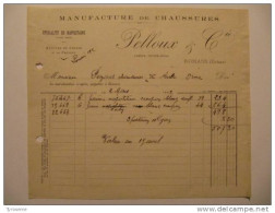 T546 / Facture Manufacture De Chaussures PELLOUX & Cie - Avenue Victor Hugo à ROMANS - Drôme - Rechnungen