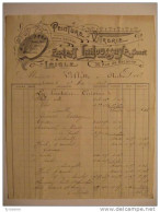 T549 / Facture Peinture Vitrerie ERNEST LAHOUSSAYE 30 Rue De Bécanne à LAIGLE - Orne - Invoices