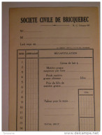 T186 / Facture Fromage Providence Société Civile De Bricquebec - Manche - Facturen
