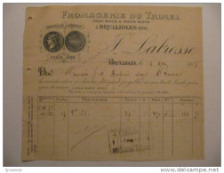 T062 / Facture Fromagerie De Trimel - Labrosse à Brullioles - Rhône - Invoices