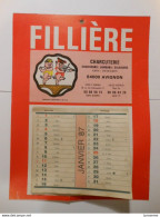 Cal05 - CALENDRIER 1987 - FILLIERE - CHARCUTERIE Halles Centrales AVIGNON - Trois Petits Cochon - Danse - Pont D'avignon - Big : 1981-90