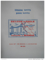 T726 / étiquette D'emballage Beurre De Table 125g PONT TRANSBORDEUR De La Laiterie De ROCHEFORT - Charente-Maritime - Facturen