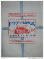 T720 / étiquette D'emballage Beurre De La Laiterie De PORT D'ENVAUX - Chateau - Charente-Maritime - Invoices