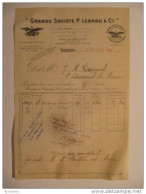 T087 / Facture Fromages De La Grande Société P. LEBROU & Cie - ROQUEFORT - Aveyron - Invoices