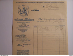 T093 / Facture Fromages SOCIETE LACTAIRE 1931 Paillaud TOURS - Obterre Dangé Barrou Esves-le-Moutier - Invoices