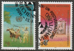 UNO Wien 1990 MiNr.106 - 107 O  Gestempelt Kongress Zur Verbrechensverhütung ( 2747 ) - Used Stamps