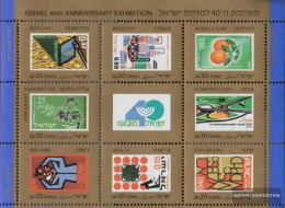 Israel Block38 (complete Issue) Unmounted Mint / Never Hinged 1988 40 Years Israel - Neufs (sans Tabs)