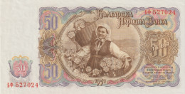 BULGARIA 50 LEVA 1951 P-85 UNC - Bulgarie