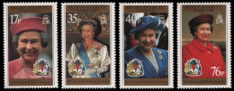 BAT / Brit. Antarktis 1996 - Mi-Nr. 255-258 ** - MNH - 70. Geburtstag Der Queen - Neufs