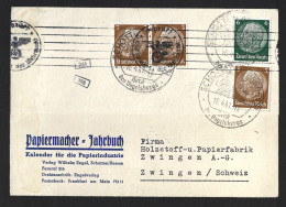 Censored Letter Circulated 1941 For Switzerland. 2nd World War. Zensierter Brief Zirkuliert Für Schweiz, 2ªWeltkrieg. - Guerre Mondiale (Seconde)