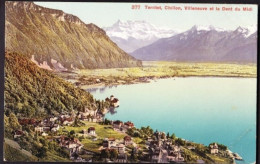 TERRITET , CHILLON , VILLENEUVE ET LA DENT DU MIDI - F.P. - Villeneuve