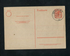 "ALL. BESETZUNG" 1948, Postkarte Mi. P 963 Stegstempel "BERLIN W 8" (0258) - Ganzsachen