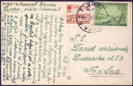 JUGOSLAVIA - VUK KARDŽIĆ - RED CROSS - RIJEKA - 1947 - Liefdadigheid