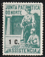 Vignette/ Vinheta, Portugal - Junta Patriótica Do Norte. Assistência -|- MNG, Sans Gomme - Local Post Stamps