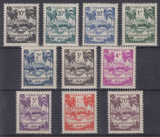 GUADELOUPE 1947 SERIE TAXE N° 41/50 NEUFS * GOMME AVEC CHARNIERE - Portomarken