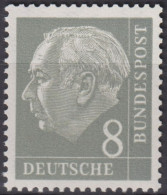 1954 Deutschland > BRD, ** Mi:DE 182xWv, Sn:DE 707, Yt:DE 66, Prof. Dr. Heuss - Ungebraucht