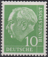 1954 Deutschland > BRD, ** Mi:DE 183xWv, Sn:DE 708, Yt:DE 67, Prof. Dr. Heuss - Ungebraucht