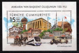 2023 TURKEY CENTENARY OF ANKARA BEING CAPITAL SOUVENIR SHEET MNH ** - Blokken & Velletjes