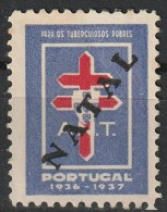 Vignette/ Vinheta, Portugal - ANT Assistência Nacional Tuberculosos, 1936-1937 Natal -|- MNG Sans Gomme - Ortsausgaben
