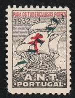 Vignette/ Vinheta, Portugal - ANT Assistência Nacional Tuberculosos, 1932 Natal -|- MNG - Sans Gomme - Lokale Uitgaven