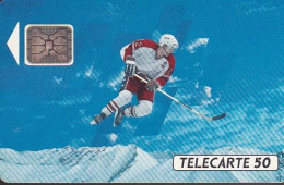 F193  10/1991 HOCKEY SUR GLACE 50 SC4 (diamètre Puce ø6) - 1991