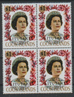 Aitutaki Y/T  56 ** MNH In Blok Van 4. - Used Stamps