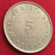 British North Borneo 5 Cents 1940 - Andere - Azië