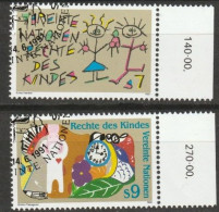 UNO Wien 1991 MiNr.117 - 118  O  Gestempelt Konvention Der UNO über Die Rechte Des Kindes( 1820 ) - Used Stamps