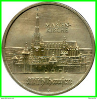 ( GERMANY DDR ) REPUBLICA DEMOCRATICA DE ALEMANIA  MONEDA DE 5.00 -DM AÑO 1989 - KM-130  ( MARIEN KIRCHEIN MÜHLHAUSEN ) - 5 Mark