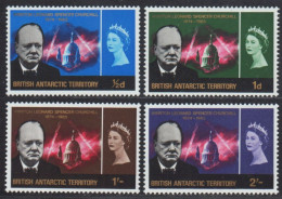 BAT / Brit. Antarktis 1966 - Mi-Nr. 16-19 ** - MNH - Churchill (III) - Unused Stamps