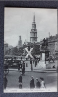 LONDON CHARING CROSS AND TRAFALGAR SQUARE OLD B/W POSTCARD LL LEVY NO 84 - Trafalgar Square