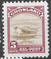 AFA#9   Greenland 1945    American Issue,    MNH**, Beautifully Centered. - Unused Stamps