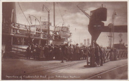 Cpa -ang- Folkstone -- Harbour - Departure Of Continental Boat From...-edi .... - Folkestone