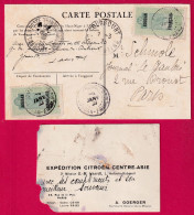 RAID CITROEN CAD POSTE TRANSSAHARIENNE AUTOMOBILE 1925 + CARTE DE VISITE  CAD TOMBOUCTOU SOUDAN FRANCAIS MALI - Lettres & Documents