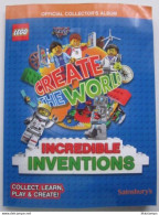 (B) SAINSBURY'S LEGO CREATE THE WORLD INCREDIBLE INVENTIONS ALBUM AND COMPLETE SET. #03272 - Annate Complete