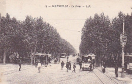 MARSEILLE ---  1919 -- Le  Prado    (très Animée , Tramways , Attelages ) - Castellane, Prado, Menpenti, Rouet