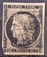 France 1849 N°3 Ob Grille 2 Choix  Cote 70€ - 1849-1850 Ceres