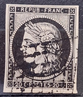 France 1849 N°3a Ob Grille TB  Cote 75€ - 1849-1850 Ceres