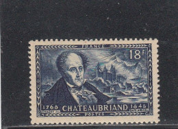 France - Année 1948 - Neuf** - N°YT 816** - Chateaubriand - Nuevos