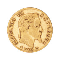 Second-Empire-5 Francs Or Napoléon III Tête Laurée 1862 Paris - 5 Francs (or)