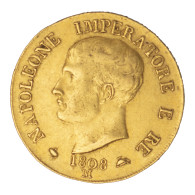 Premier-Empire- Napoléon Ier 40 Lires 1808 Milan - Napoleonic