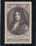 France - Année 1949 - Neuf** - N°YT 848** - Jean Racine - Unused Stamps