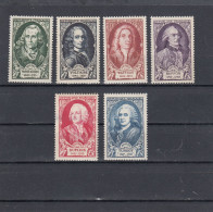 France - Année 1949 - Neuf** - N°YT 853/58** - Célébrités Du XVIIIè Siècle - Unused Stamps